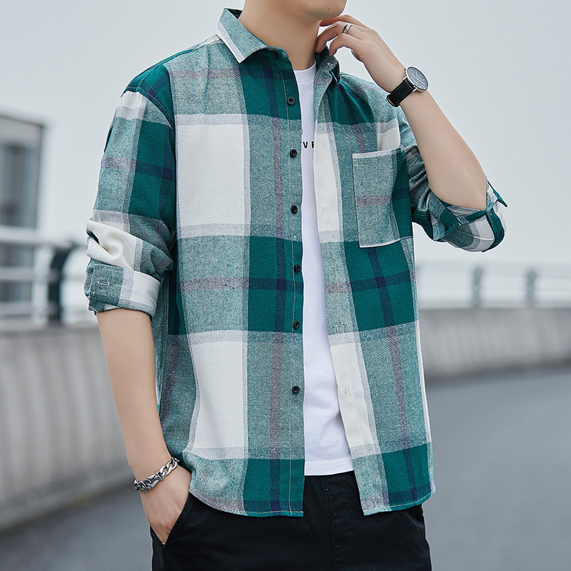 Streetwear Brand Hong Kong - Spring Plaid Shirt Men's Hong Kong
