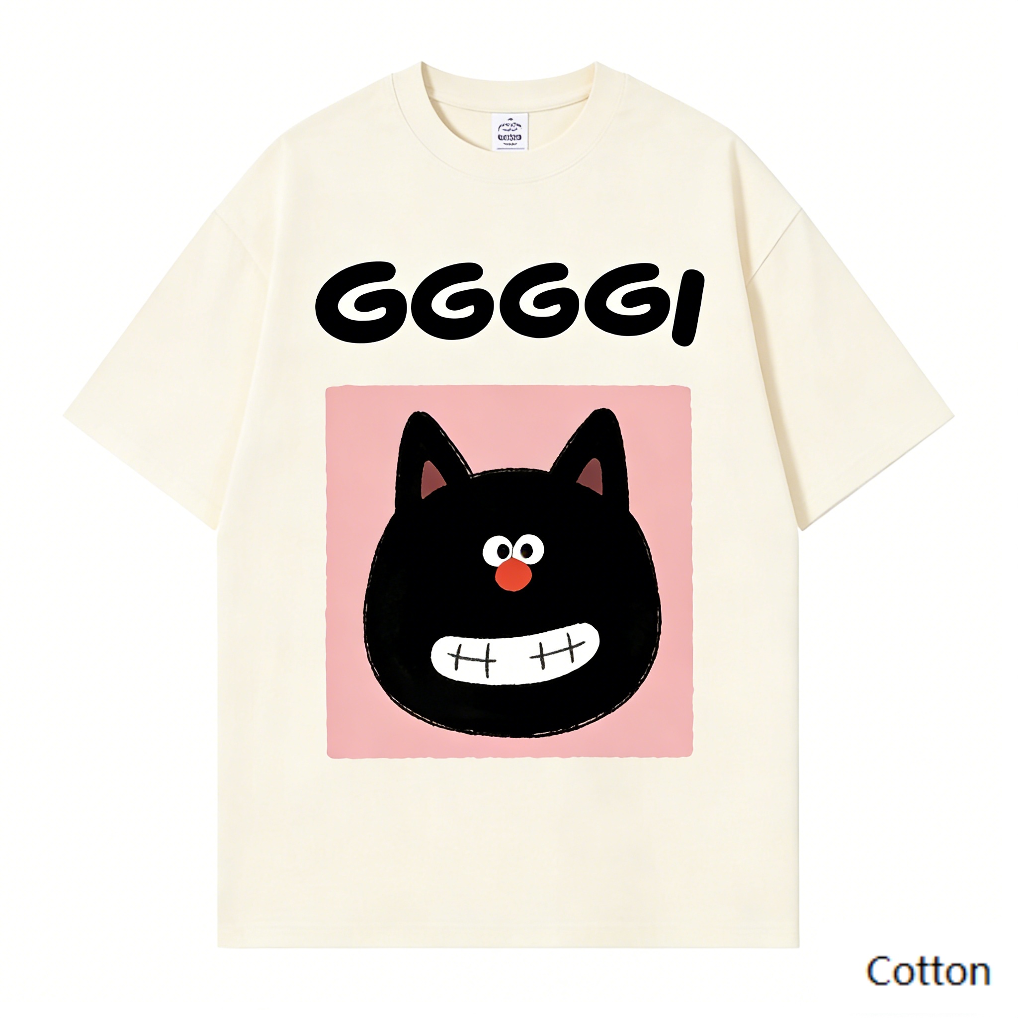 Streetwear Brand Cat - Luxury Brand GGGGGI Black Cat Print
