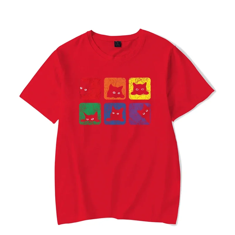 Short Sleeve Tees Men's T-shir - Streetwear Brand Cat のレビューと価格