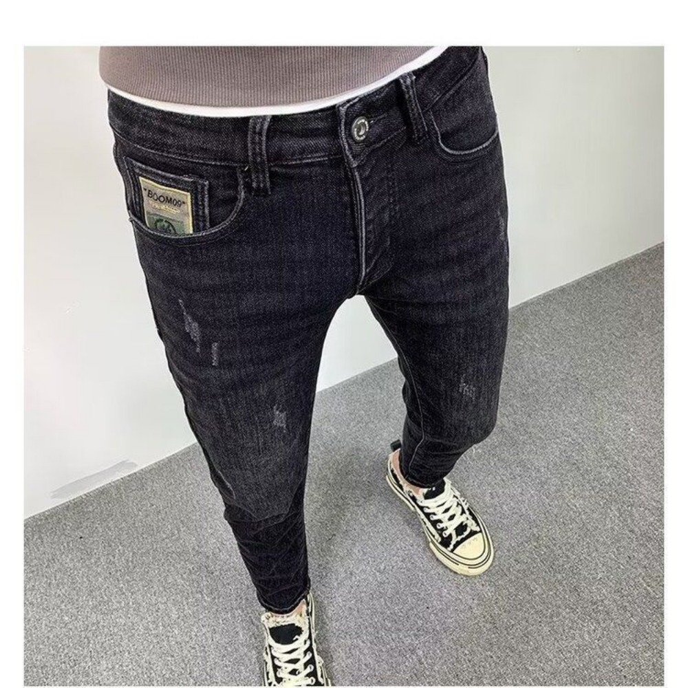 New Fashion Spring Autumn Men' - Streetwear Brand Jeans のレビューと価格