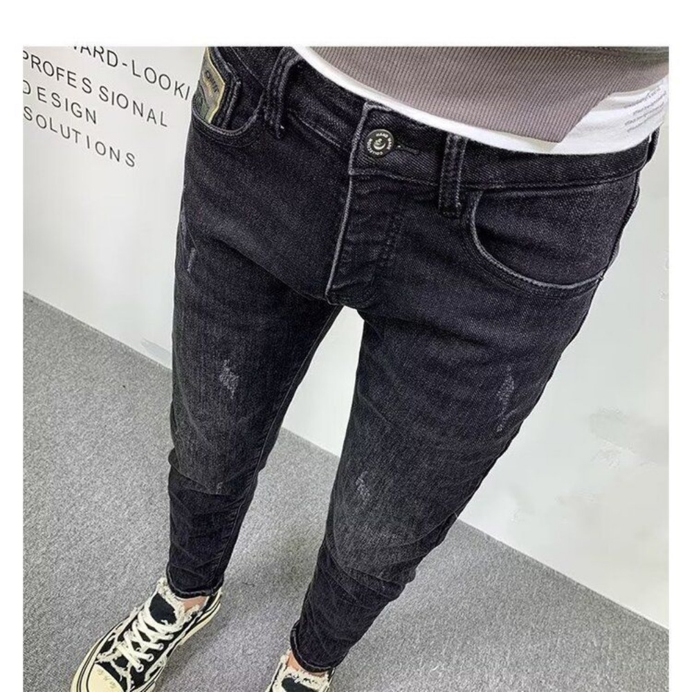 New Fashion Spring Autumn Men' - Streetwear Brand Jeans のレビューと価格