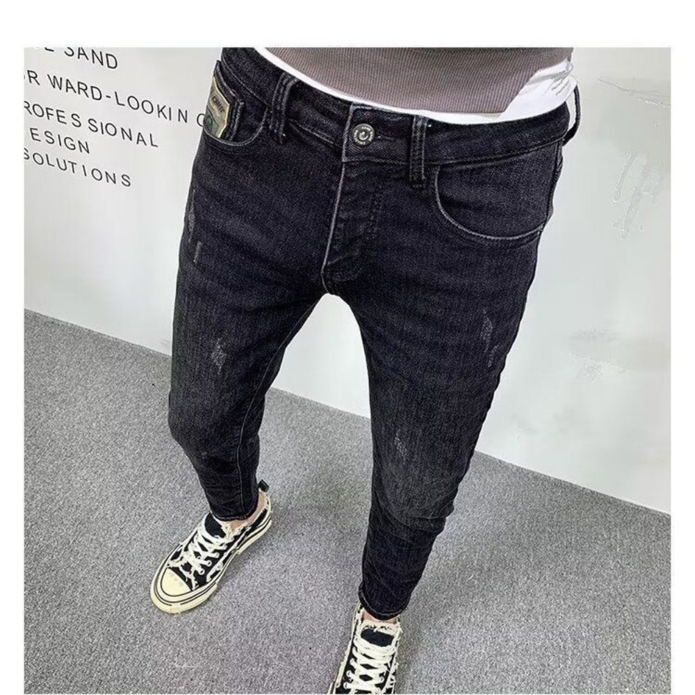 New Fashion Spring Autumn Men' - Streetwear Brand Jeans のレビューと価格
