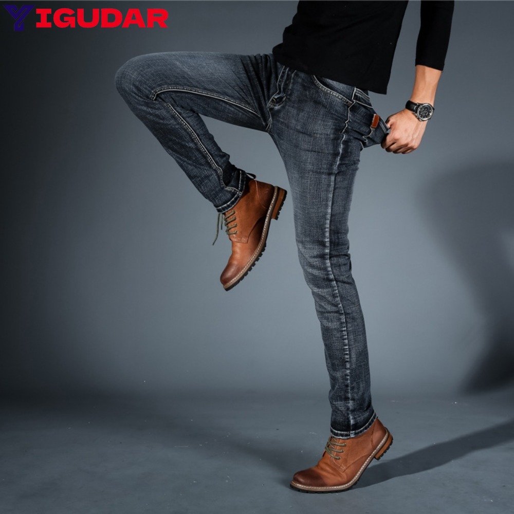 Fashion Minimalist Stretch Jea - Streetwear Brand Jeans のレビューと価格