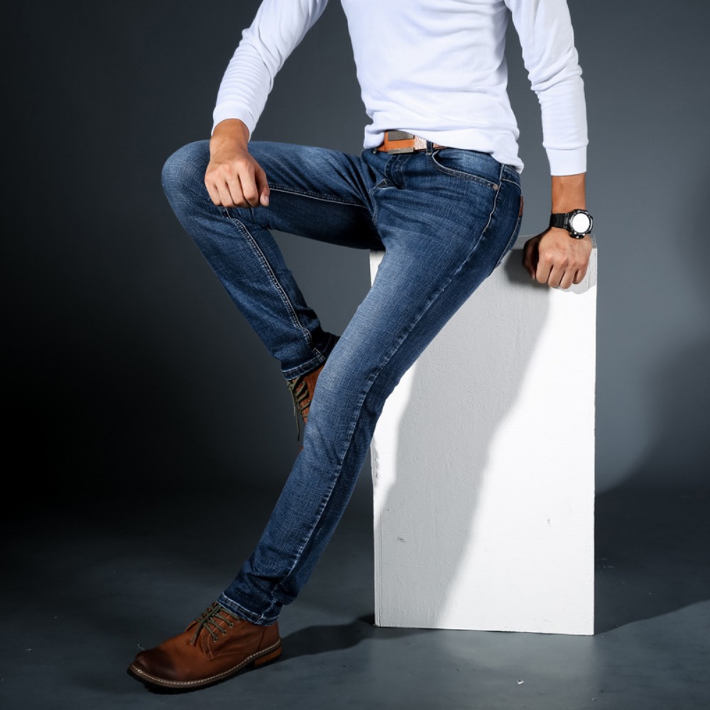 Fashion Minimalist Stretch Jea - Streetwear Brand Jeans のレビューと価格
