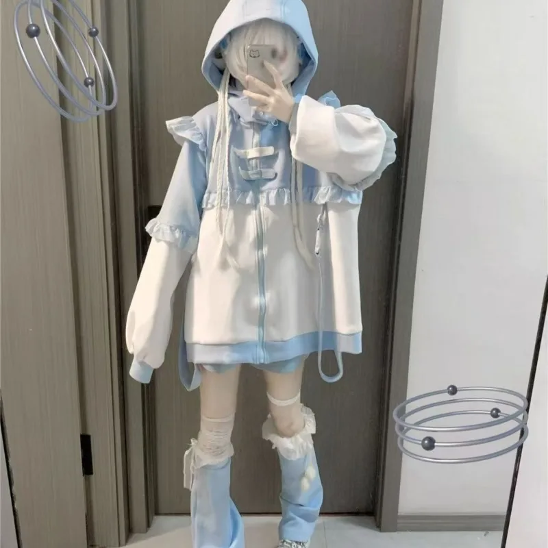 Harajuku Zipper Hoodie Coat Wo - Streetwear Brand Y2K のレビューと価格