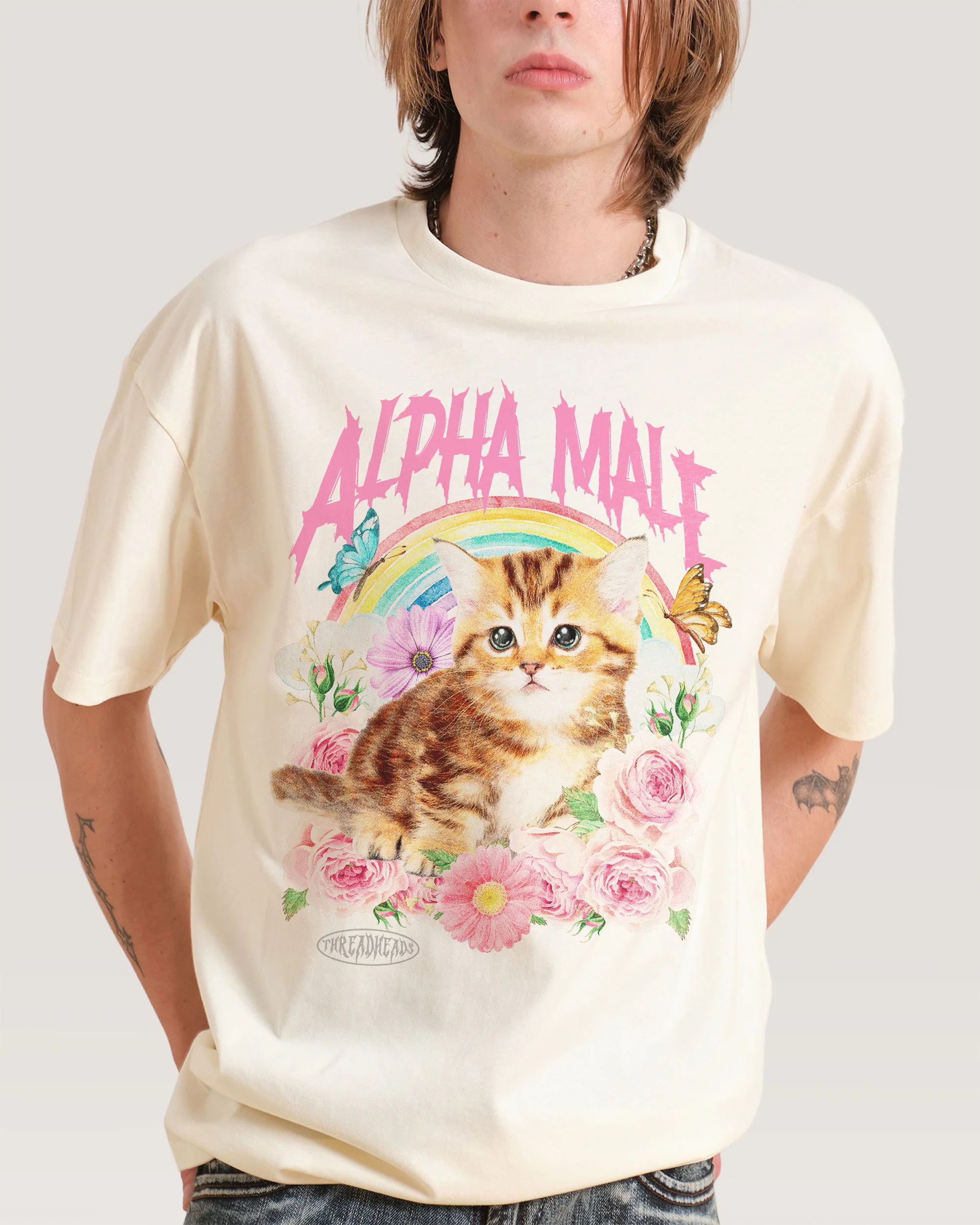 Alpha Male Fun Cute Cat Illust - Streetwear Brand Cat のレビューと価格