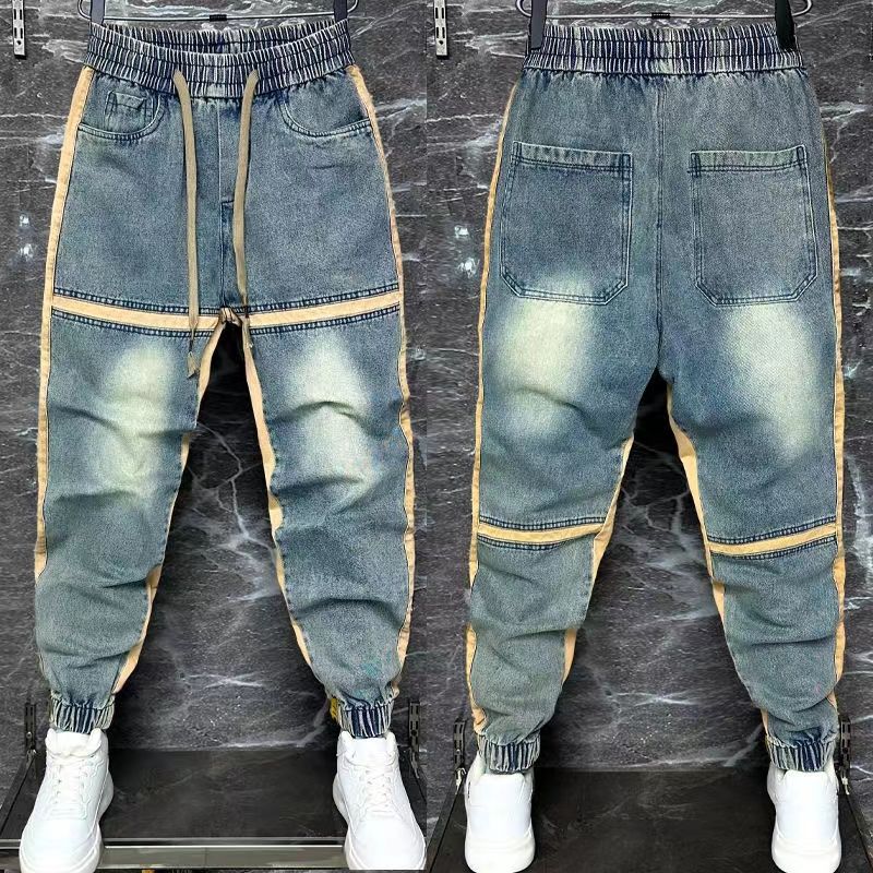 2024 New Harem Pants Spliced C - Streetwear Brand Jeans のレビューと価格