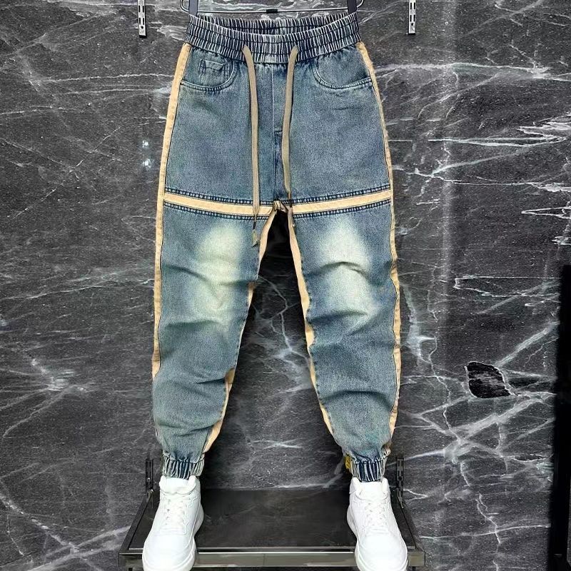 2024 New Harem Pants Spliced C - Streetwear Brand Jeans のレビューと価格