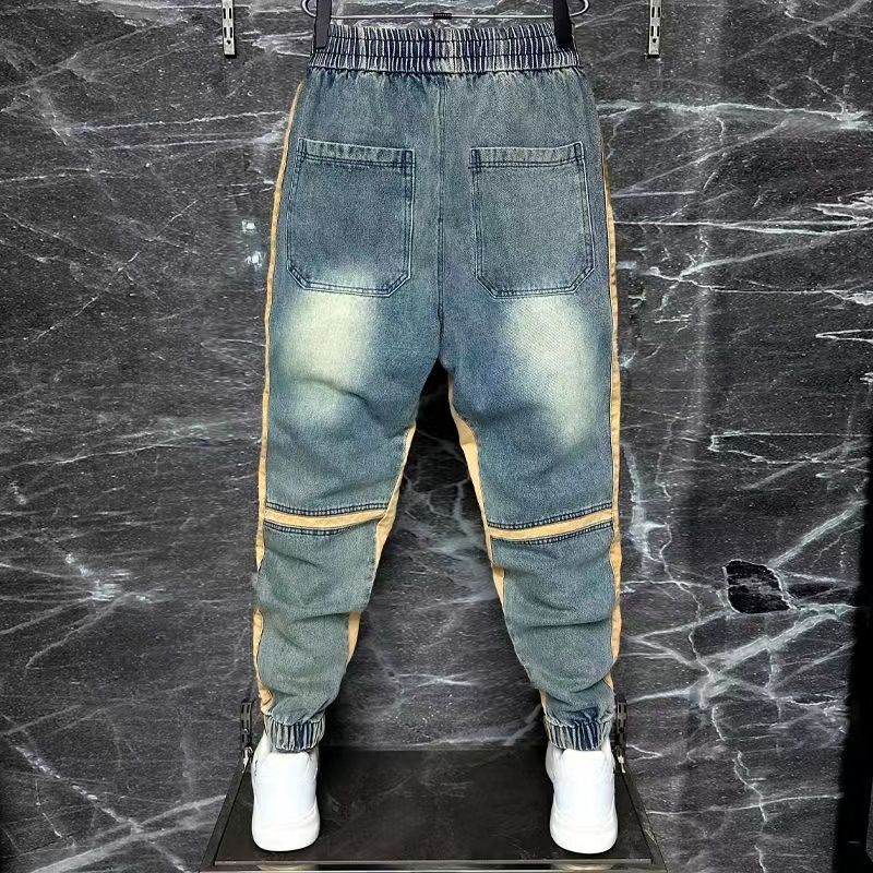 2024 New Harem Pants Spliced C - Streetwear Brand Jeans のレビューと価格