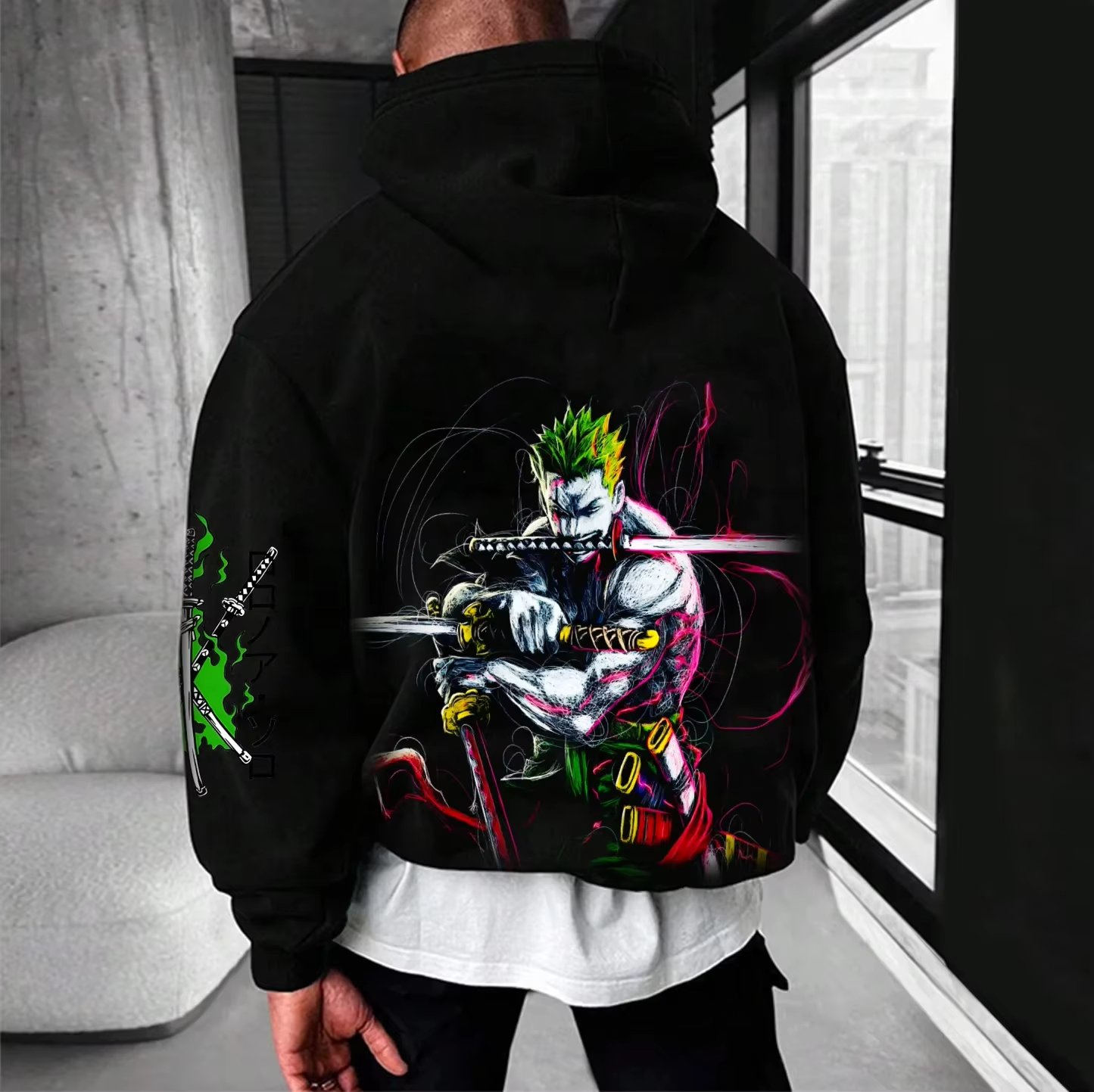 Anime One Piece Zoro Vintage O - Streetwear Brand Y2K のレビューと価格