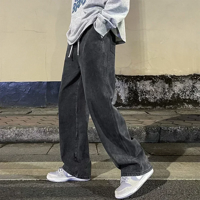 New Streetwear Loose Jeans Men - Streetwear Brand Jeans のレビューと価格