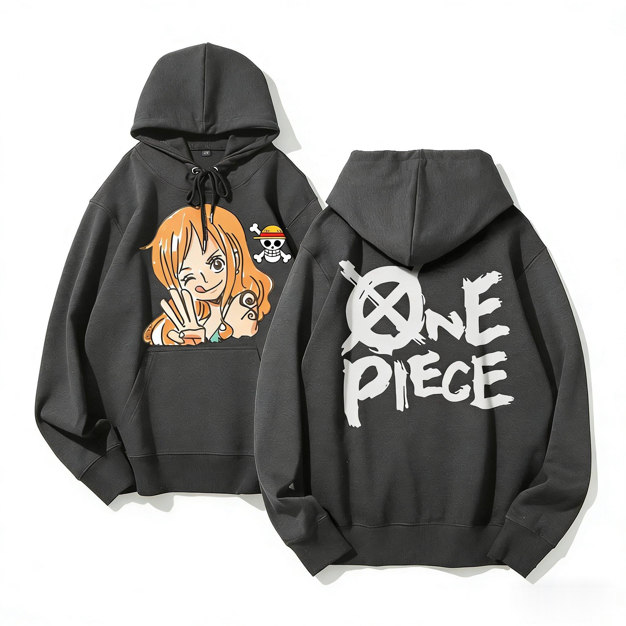 One Piece Nami Anime Hoodie Me - Streetwear Brand Y2K のレビューと価格