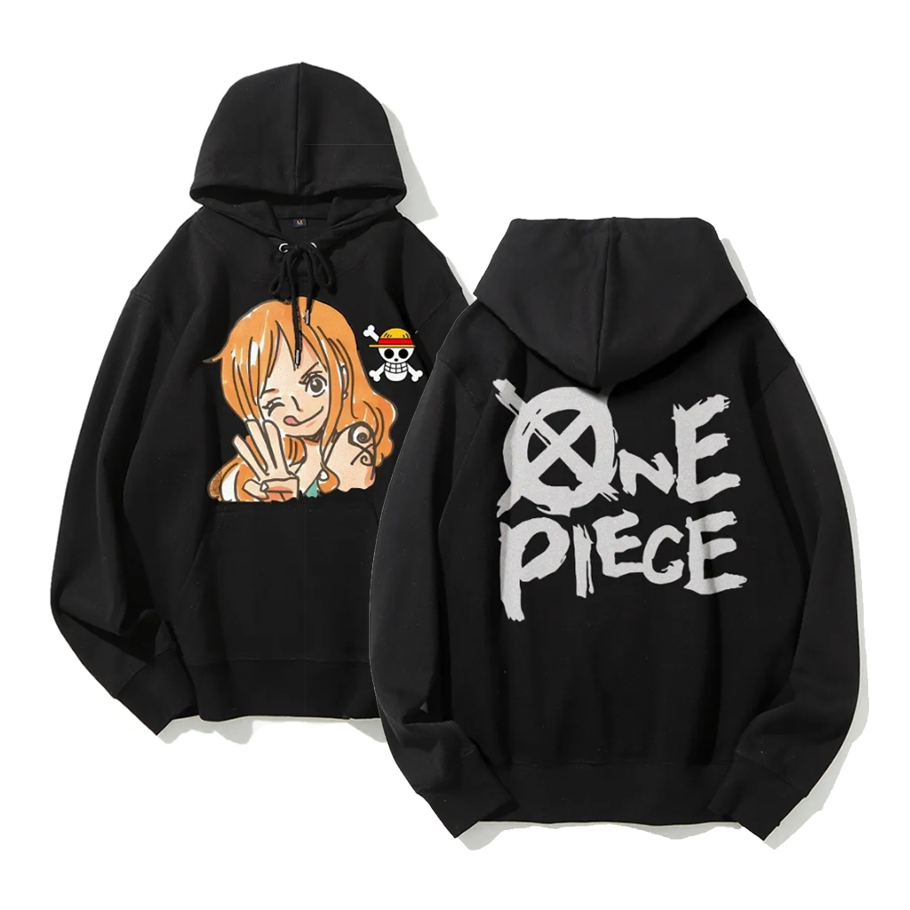 One Piece Nami Anime Hoodie Me - Streetwear Brand Y2K のレビューと価格