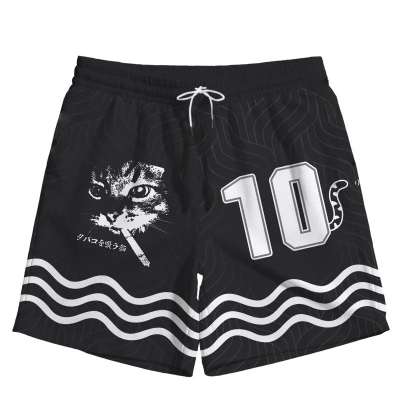 Men's Summer Quick-Dry Loose B - Streetwear Brand Cat のレビューと価格