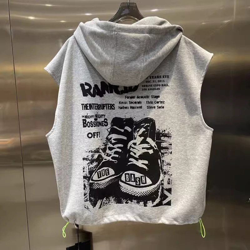 Large Size Zipper Hoodie Vest  - Streetwear Brand Hong Kong のレビューと価格