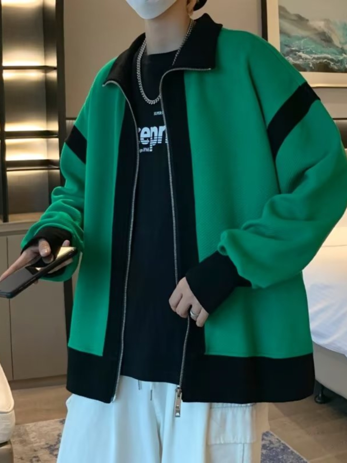 Casual Knitted Jaet for Men Ho - Streetwear Brand Hong Kong のレビューと価格