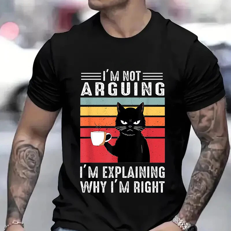 Funny Cat Coffee Tshirts Black - Streetwear Brand Cat のレビューと価格