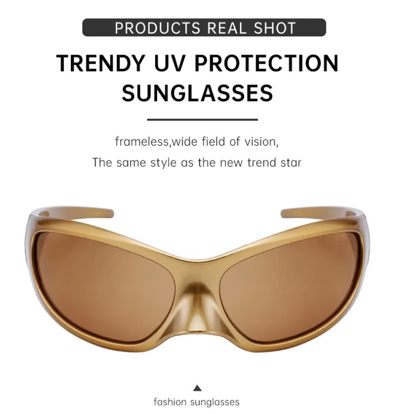 New Y2K Punk Sunglasses Women  - Streetwear Brand Y2K のレビューと価格