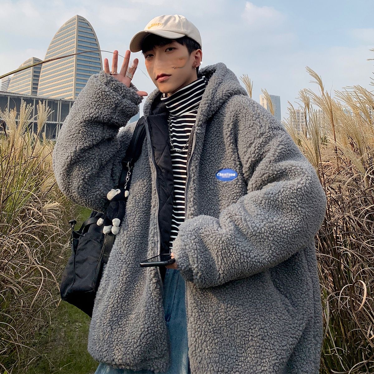 Spring Autumn Lamb Fur Jaet Me - Streetwear Brand Hong Kong のレビューと価格