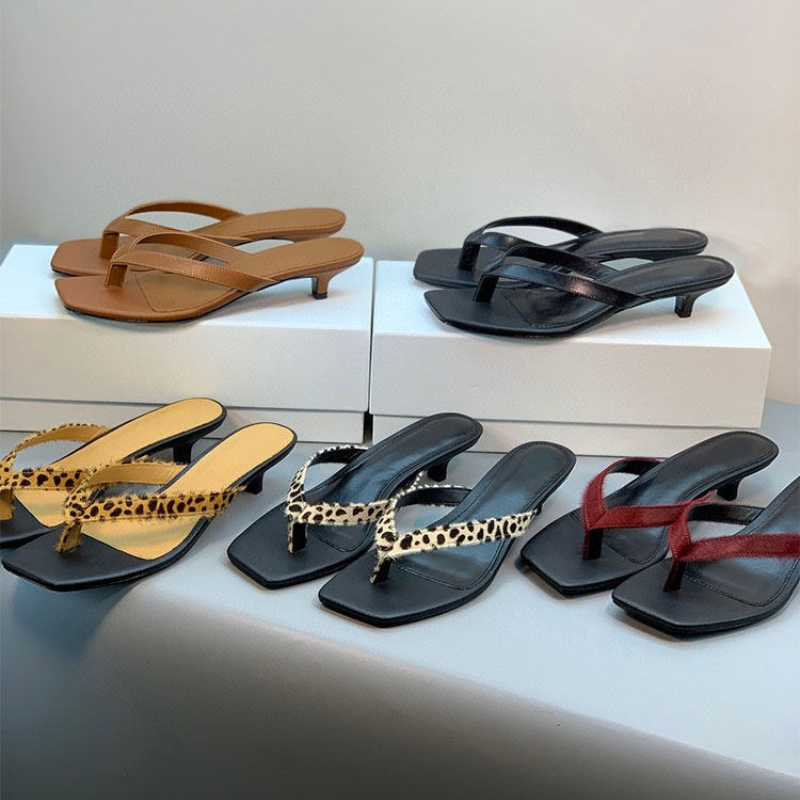 Luxury Brand Leather Heeled Fl - Streetwear Brand のレビューと価格