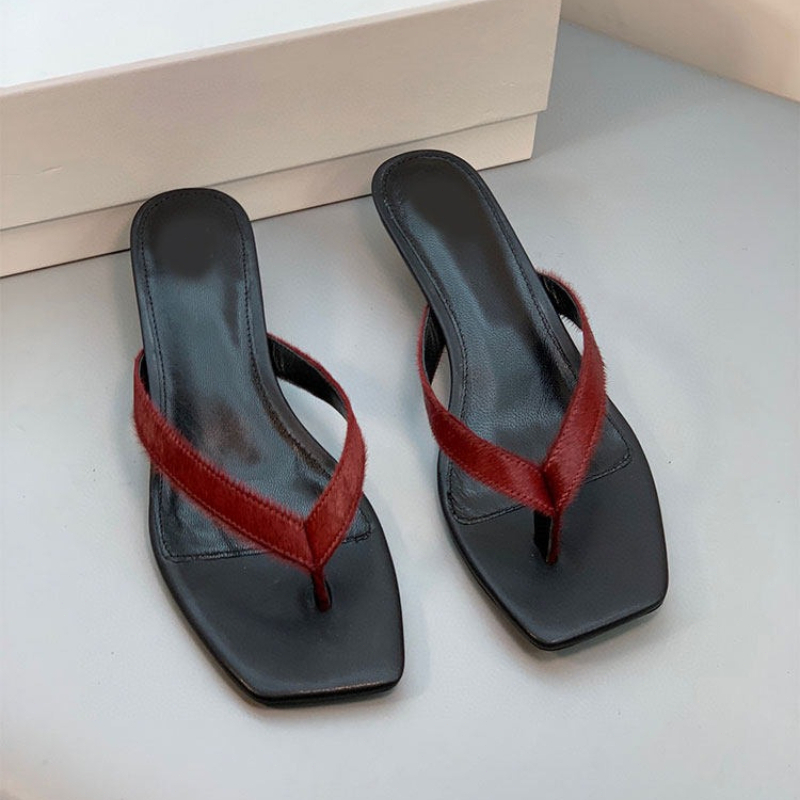 Luxury Brand Leather Heeled Fl - Streetwear Brand のレビューと価格
