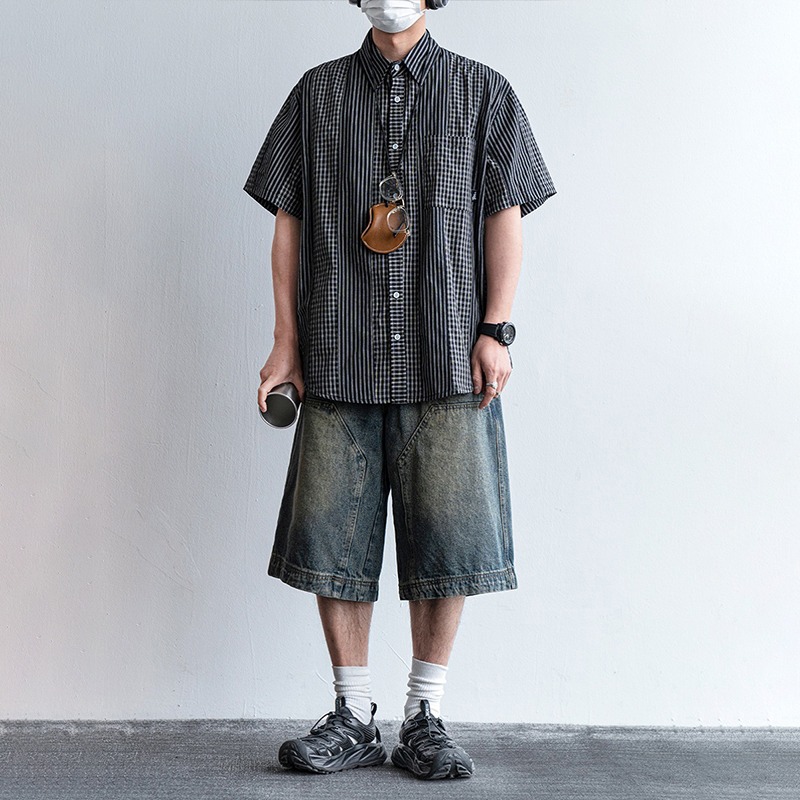 Heavyweight Washed Denim Short - Streetwear Brand England のレビューと価格