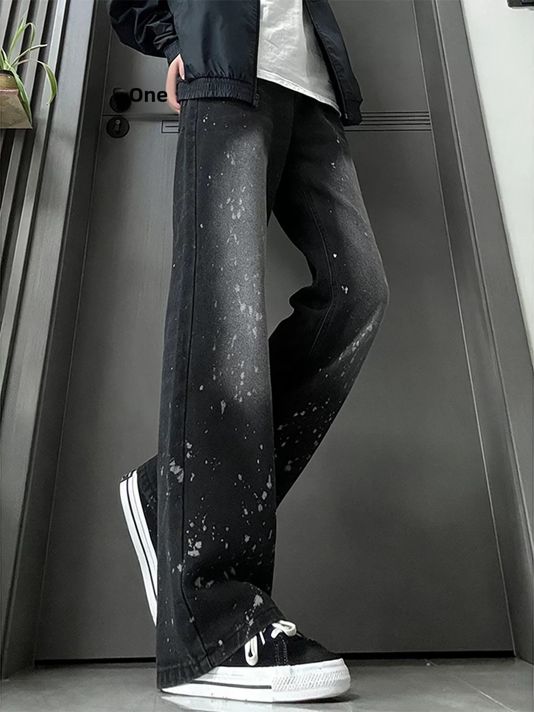 Men's Straight Leg Jeans Fall  - Streetwear Brand Jeans のレビューと価格