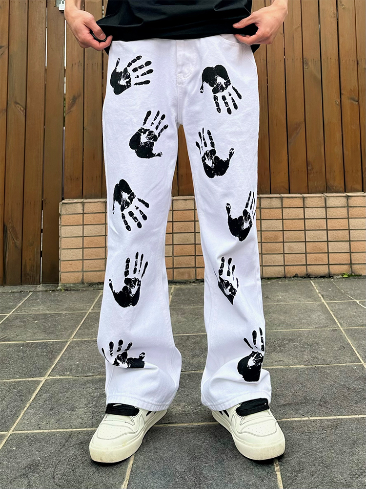 American High Street Palm Prin - Streetwear Brand Jeans のレビューと価格