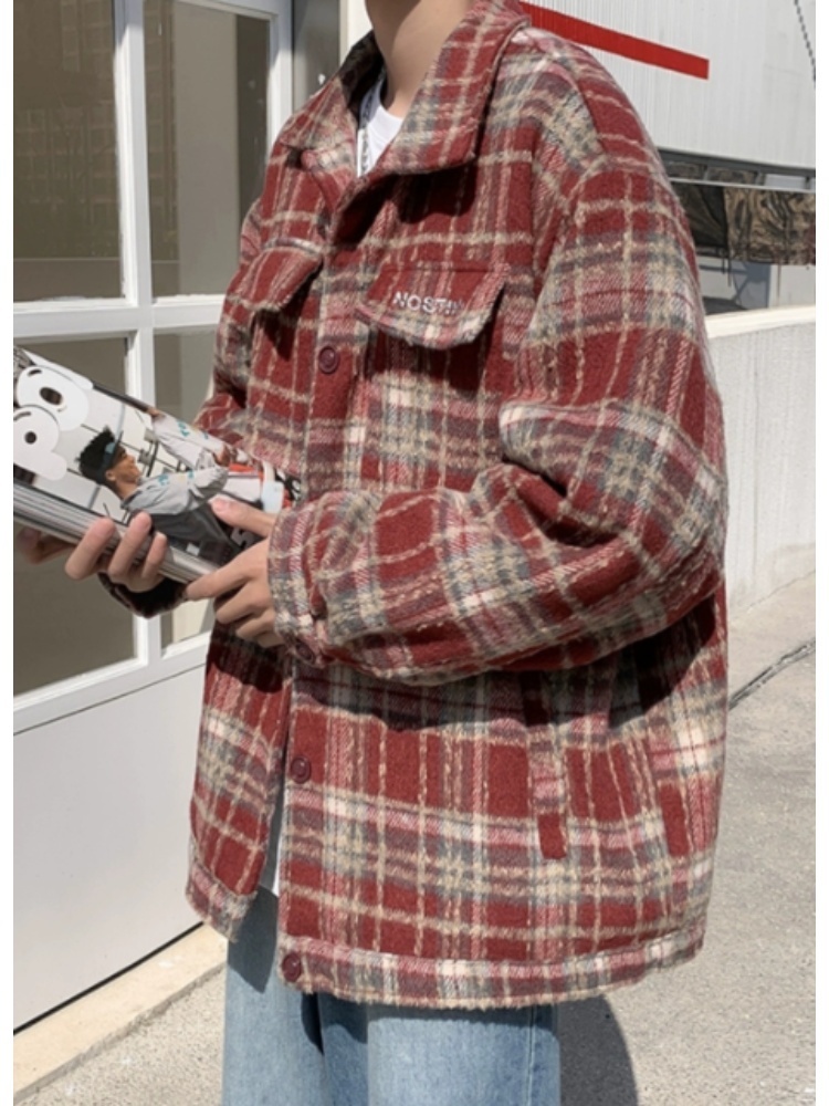Men's Thick Shirts Jacket Autu - Streetwear Brand England のレビューと価格